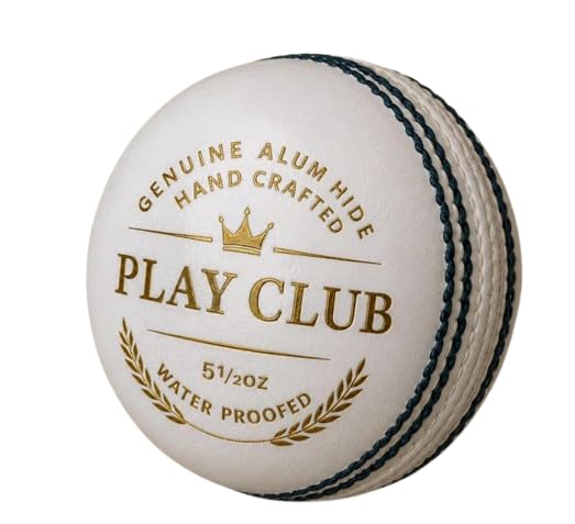 AMAZINO Sports Premium White Cricket Ball 5½ Oz | Hand Crafted Genuine Leather | Waterproof Cricket Ball for Club & Professional Use-picture-16