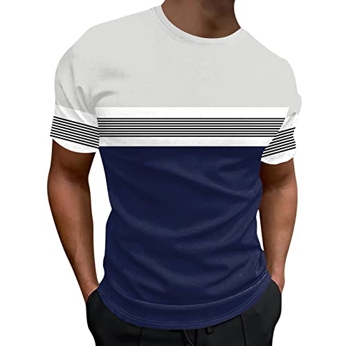 T-shirt vert pour homme à manches courtes avec col décontracté chic