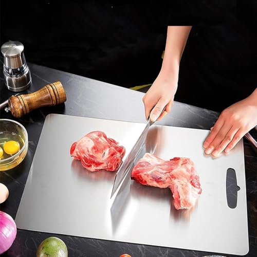 Titanium-Cutting-Board-New-Titanium-Cutting-Board-Top-100-Pure-Titanium-Cutting-Boards-for-Kitchen-Healthy-Premium-Dual-Sided-Chopping-Board-for-Fruit-Meat-Vegetable-Large-18-x-12 Titanium Cutting Board New Titanium Cutting Board Top 100 Pure Titanium Cutting Boards for Kitchen Healthy Premium Dual Sided Chopping Board for Fruit Meat Vegetable Large 18 x 12