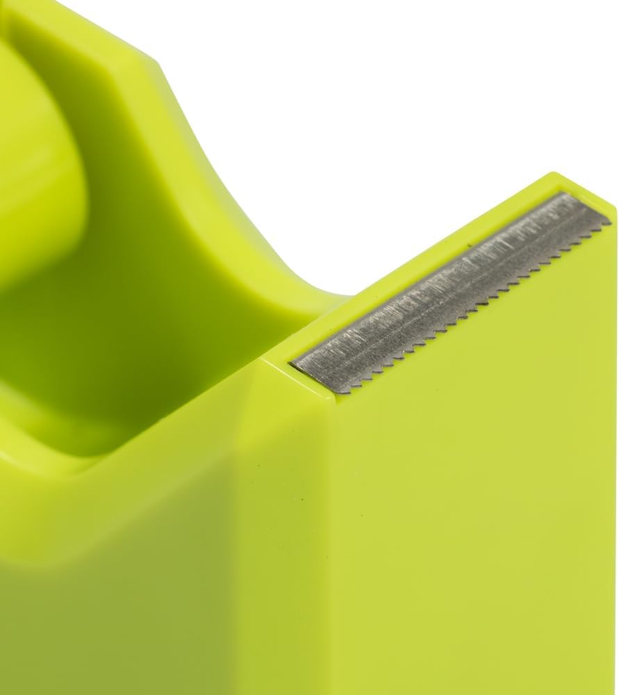 JAM PAPER Colorful Desk Tape Dispensers - Green - 3/Pack