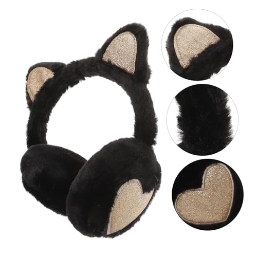 KESYOO Winter Earmuffs with Plush Cat Ears Soft Windproof Outdoor Ear Warmers for Boys and Comfortable Skin-friendly Cover for Cold Weather Protection4