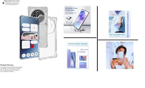 Image of Compatible for [ Nothing Phone (3a) Pro ] Bumper Back Case Cover for [ Nothing Phone (3a) Pro ] - Transparent