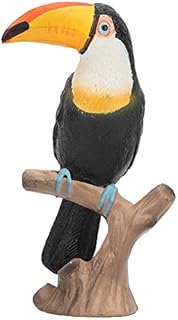 Toucan Statue, Vivid Lifelike Toucan Figurine Wild Animal Toucan Model Plastic Simulated Toy Artificial Toucan Model Toy Child Learning Educational Toys