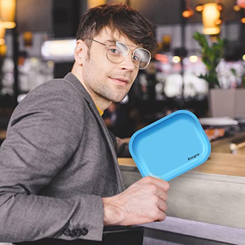Roygra Matte Rolling Tray, Metal Cigarette Rolling Tray (Matte Black, Medium - 7 X 5.5'') #TOP3