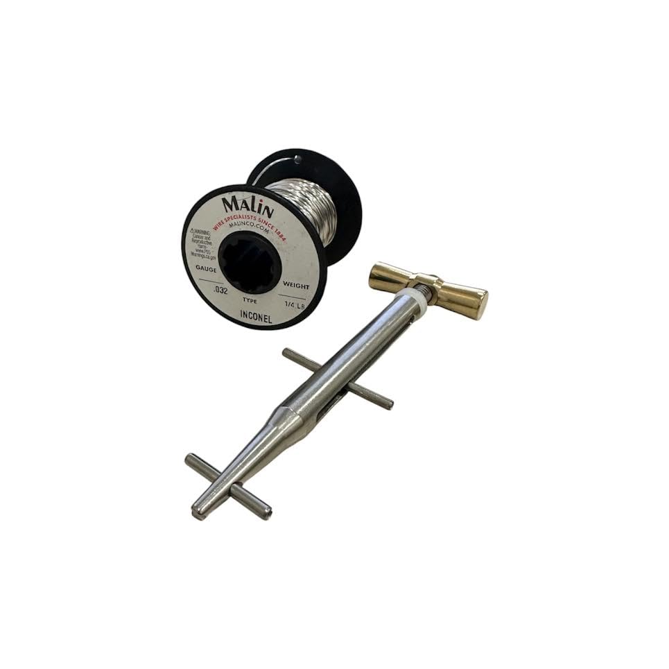 Malin Inconel Aerospace Lockwire/Safety Wire 0.032 with Clamptite Tool CLT01
