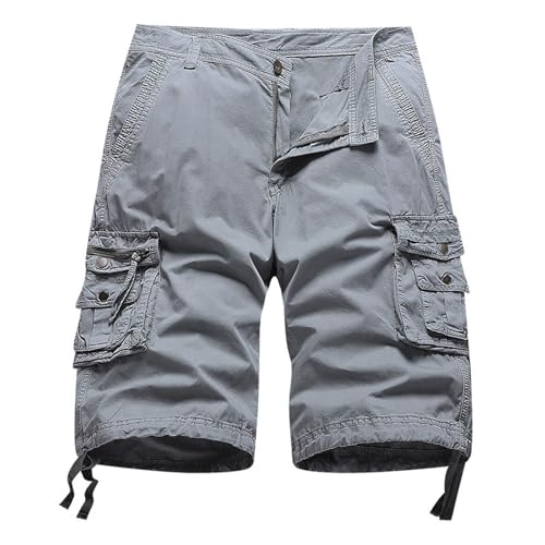 Short bermuda homme coupe ample style décontracté 7 pantalons uni