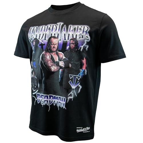 Mitchell & Ness WWE Legends T-Shirt - Undertaker Pain, Couleur: Noir, Taille: S
