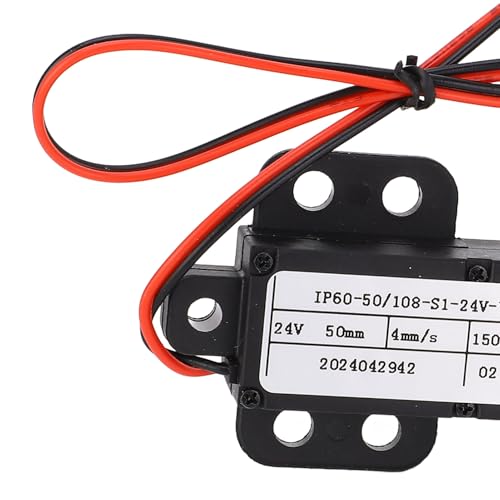 Ausla Attuatore Lineare Elettrico, 24V, 150N di Spinta, 50mm Corsa, 4mm/s Velocità, 3W, Mini Attuatore per Applicazioni Mediche e Macchinari Industriali e Agricoli