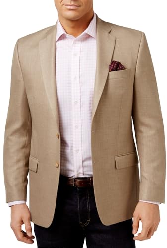Lauren Ralph Lauren Men's Classic-Fit Neat UltraFlex Sport Coats (Tan, 42S)