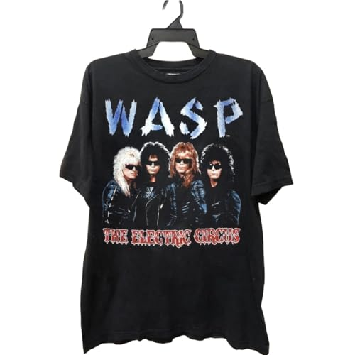 GUEWBF Rare W.A.S.P Band Tee Gift for Fans Men T ShirtBlackS