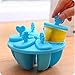 Produktbild Modenny 8 Zellen Lolly-Form-Behälter Pan Küche Gefrorene Eiswürfelformen Popsicle-Hersteller-DIY Eiscreme-Werkzeuge Kochen Toolsls (Color : B-Blue)