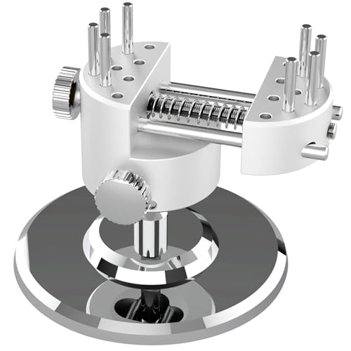 Precision Mini Desktop Swivel Vise- 360° Multi-Angle Adjustable CNC Clamp (35mm/65mm Max Grip) Stainless Steel and Aluminum Alloy for Jewelry, Watch Repair, DIY Models