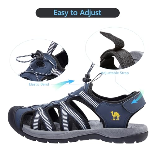 Image of CAMELSPORTS Men's Hiking Sandals Closed Toe Outdoor Beach Sandal Waterproof Sport Fisherman Sandals Water Shoes