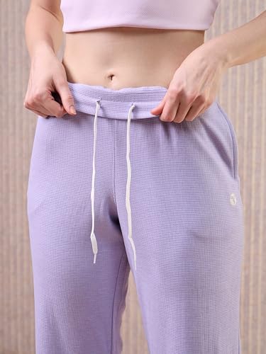 Image of TECHNOSPORT Women's Relaxed Fit Mid Rise Track Pant
