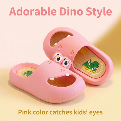 Image of Toddler Little Kids Slides Sandals Unicorn Dinosaur Bunny Beach Pool Shower Slides Anti-Skid Home Bath Slippers Cute Summer Outdoor Shoes for Girls and Boys