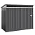 Shintenchi 6x4 FT Outdoor Storage Shed with Window, Outdoor Waterproof Storage Shed Metal Garden Shed with Lockable Single Door, Weather Resistant Tool Storage House Shed for Garden,Backyard,Gray