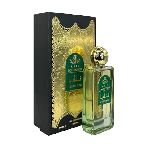 THANAYA de la colección Asil, perfume de lujo de 100 ml, para hombre y mujer, ideal para uso diario y ocasiones especiales, fabricado en los Emiratos Árabes Unidos