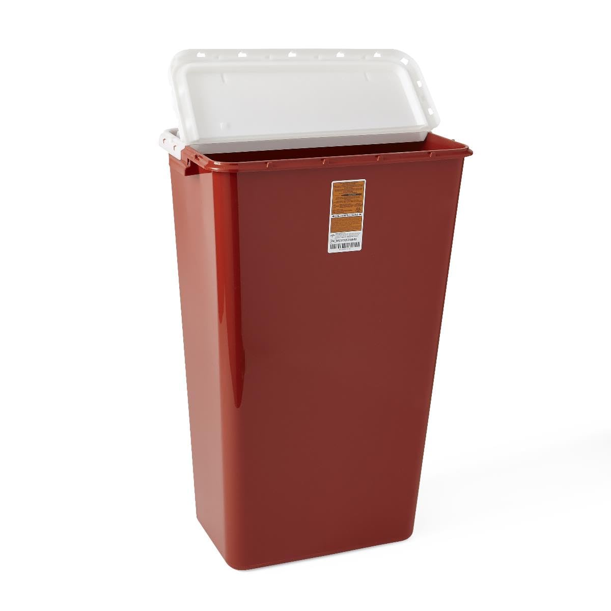 Sharps Containers, Red, Hinged Top Lid, 18 gal.,1,Each,MDS705218HNH