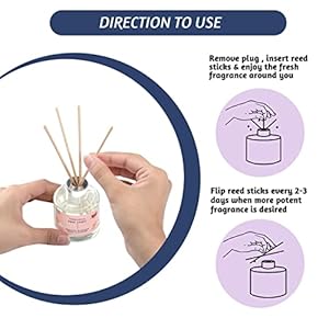 Folkulture Reed Diffusers for Home, Scent Diffusers for Home, Set of 3 with Reed Diffuser Sticks, 5.1 fl oz, Reed Diffuser for Bathroom, Aroma Diffuser for Guest Bathroom Essentials, Mint, Balsam Folkulture Reed Diffusers for Home Scent Diffusers for Home Set of 3 with Reed Diffuser Sticks 51 fl oz Reed Diffuser for Bathroom Aroma Diffuser for Guest Bathroom Essentials Mint Balsam