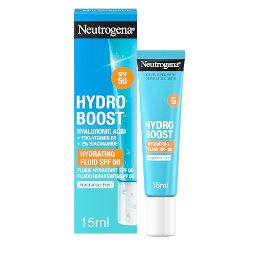 Neutrogena Hydro Boost Fluido Idratante, Crema Viso SPF50, Mini Size 15 ml