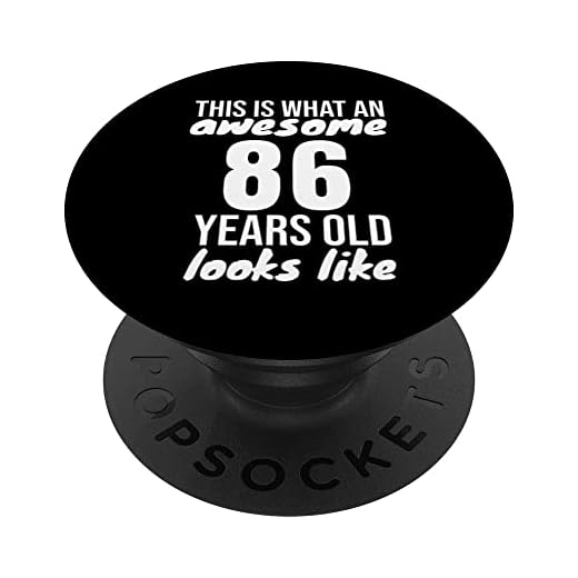 86 cumpleaños Así es como se ve una persona de 86 años PopSockets PopGrip Intercambiable