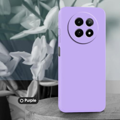 Image of Back Cover | Full Camera Protection | Premium Liquid Silicon Case | Flexible Bumper Case for Realme 12 5G / 13 5G / 12x 5G / C65 5G / Narzo 70x 5G / N65 5G (Purple)