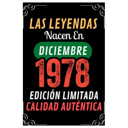 Cumpleaños Vintage Leyendas Nacen en Diciembre 1978: Regalo de 44 cumpleaños para mujeres y hombres, regalo de 44 cumpleaños para él/ella, Cuaderno Diario | regalos de Diciembre