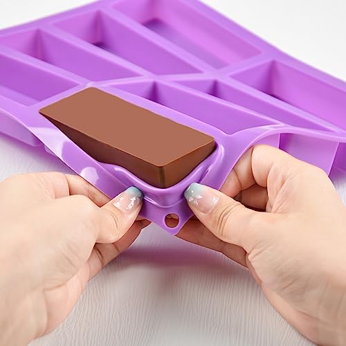 Chocolate Bar Mold, Deep Silicone Bar Molds for Rectangle Dubai Chocolate Bar, Knafeh Pistachio Chocolate Bar, Granola Bar, Cereal Bar, Energy Bar Nutrition Bar - Thumbnail 3