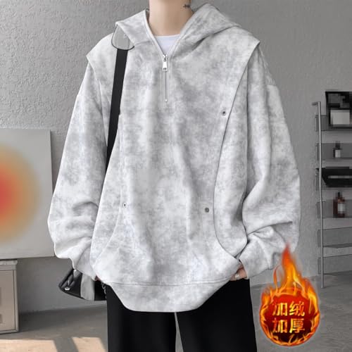 Men's Tie-Dye Hoodie Loose Fit Sports Style Spring Autumn 7