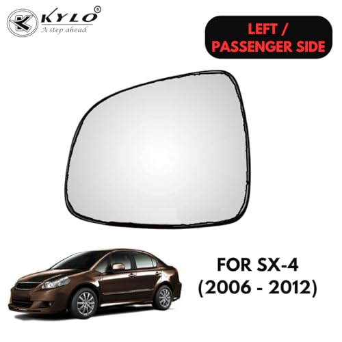 Image of KyloXtreme Sx-4 (2006-2012) Passenger Side (Left Side) Car Side Mirror Glass /Tukdi /Sub Mirror Plate