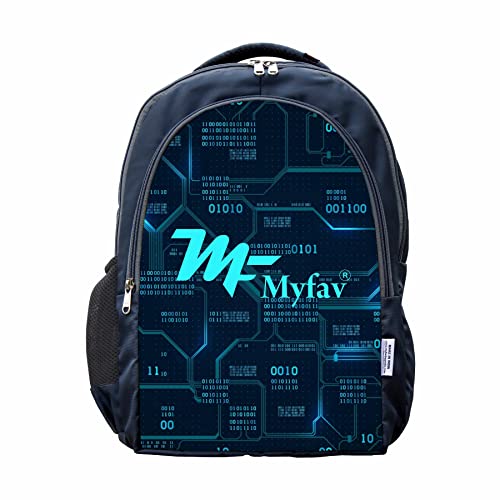Image of MY FAV Laptop Backpack | Printed Lightweight Laptop Bag for Men & Women | Water-Resistant Office, School & College Backpack | Spacious & Durable with Multi Compartments |Fits Up to 17 inch Laptop