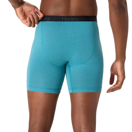 Image of Hanes Men's Total Support Pouch Men's Boxer Brief Underwear, Anti-chafing, Moisture-wicking Odor Control, 3-pack