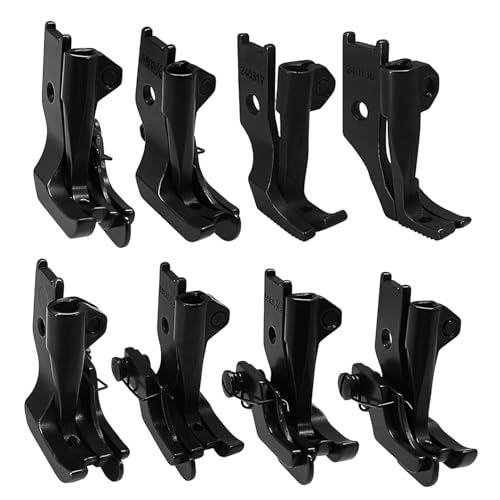 Set de 8 pies prensatelas para máquina de coser industrial miniatura 1