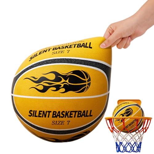 Baloncesto silencioso, Baloncesto silencioso interior, pelota de entrenamiento para regate silencioso, baloncesto con regate silencioso y seguro para cumpleaños, Pascua, Día del Niño