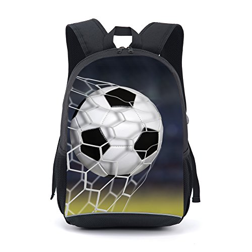 Mochila adolescente, universo espaço TrendyMax Galaxy padrão mochila fofa para escola, Futebol americano 1, 17.2 * 11.7 * 5.5 Inch, Laptop