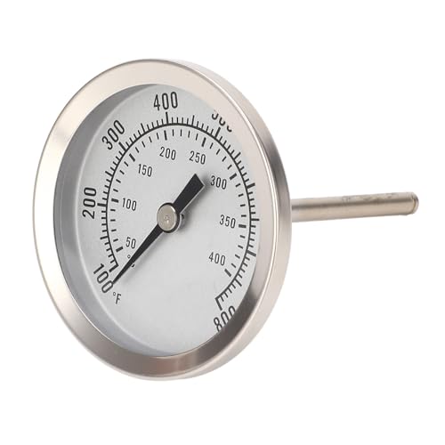 Termómetro del Horno Industrial Termómetro de Marcación Dual Escala 100~800 ℉ 50~400 ℃ Diámetro de Marcado de 62 Mm para Monitoreo Comercial de Temperatura de Cocción y Asado