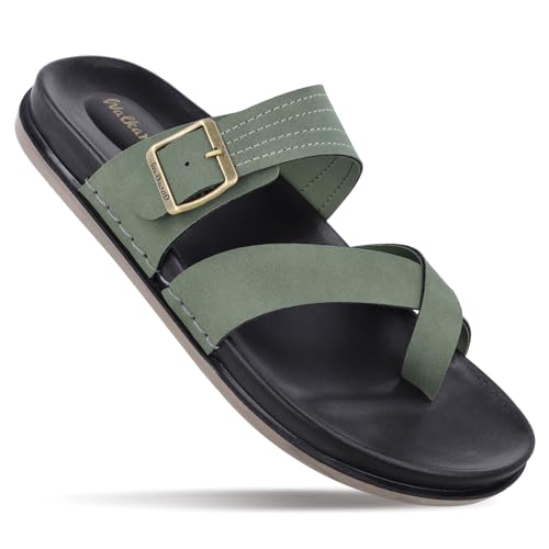 Image of WALKAROO Comfort Sandal For Men's|CloudStep Dual-Density PU Sole - Ultimate Comfort|Stylish Casual Wear|WE1353