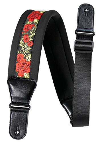 Sangle de Guitare Élastique Confortable Cuir Doux Néoprène 8,5cm pour Basse Acoustique Western Electric Classique Folk… - Les Beatles, Paul McCartney, John Lennon, RIngo Starr, George Harrison Sangle de Guitare Élastique Confortable Cuir Doux Néoprène 8,5cm pour Basse Acoustique Western Electric Classique Folk…