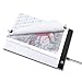 Keria A4 USB LED Light Board Ultra Thin Light Pad Light Box Apply to 5D Diamond Painting Artcraft Tattoo Watercolour Copy Quilting Tracing by Number Kit with Clips