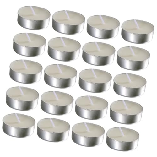 Cabilock Multi-Function Tealight Candles (50 Pack) White Round Scented Candles for Home Parties Wedding Dec