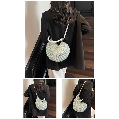 Women Shoulder Bag Stylish Crossbody Bag Handwoven Handbag Top Handle Conch Messengers Seashells Handwoven Shoulder For Women3