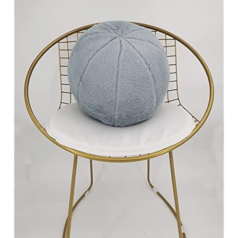 Plush Ball Throw Pillow. Sofa Pillows. Stylish Decorative Pillows. Size: 28cm(11inch)*28cm(11inch).(Grey) Cover