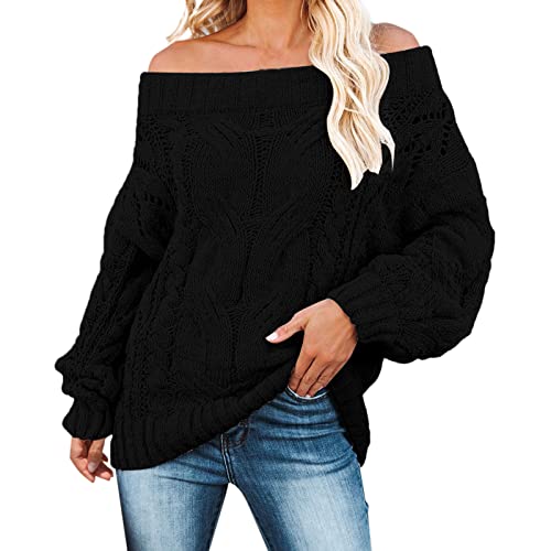 Jersey para mujer, cuello redondo, suéteres, para mujer, informal, otoño, invierno, cálido, suéter, largo para mujer, de punto grande, elegante, bajo suéter, de manga larga, suéter, para mujer, Le