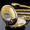 Tiong Personalized Engraved Hollow Gold Mechanical Steampunk Pocket Watches Customiz Gifts for Men's Birthday Father's Day Anniversary Day Wedding #2