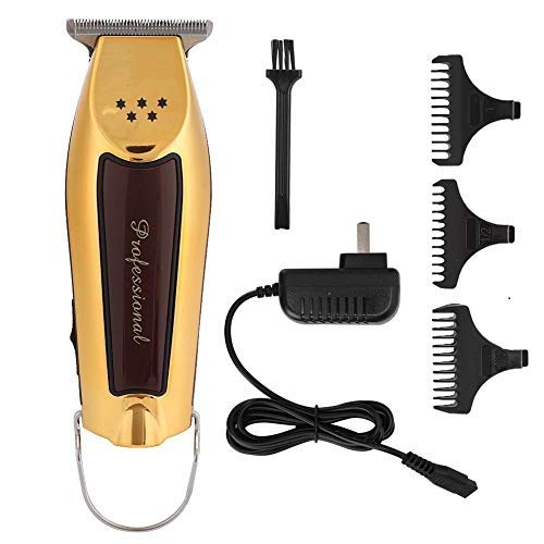 Beard Trimmer for Men, Professional Electric Hair Cutting Machine Hair Trimmer, Fine-Cut Hair Trimmer, Electric Cordless Hair Clippers with Beard Shaping Tools(Gold)