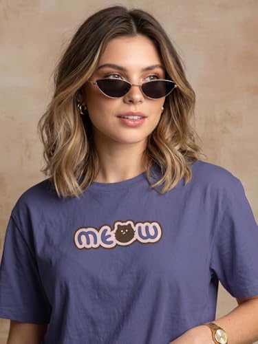 Image of JUNEBERRY Women's Regular Fit Pure Cotton Printed T-Shirt | Soft Fabric, Breathable Comfort | Round Neck, Half Sleeves, Round Neck (Size: S to 2XL)