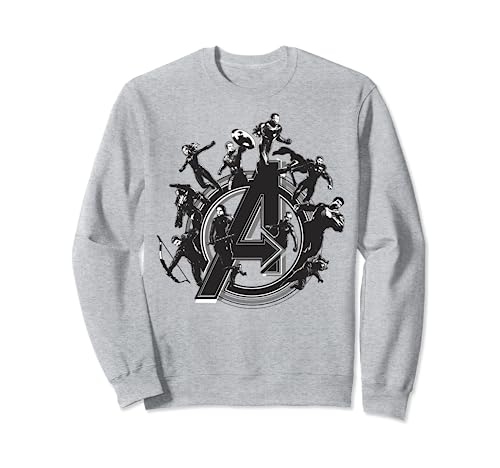 Sweat Avengers Endgame Flying Heroes col rond vêtement coton