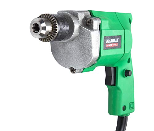 KHADIJA Drill Machine 10mm With Free 13Pcs HSS Drill Bits & 1Pc Masonary Bit Combo 6 Months Warranty