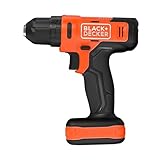 BLACK+DECKER Parafusadeira e Furadeira de Impacto 10mm 12V BCD712VHD com 17 Acessórios