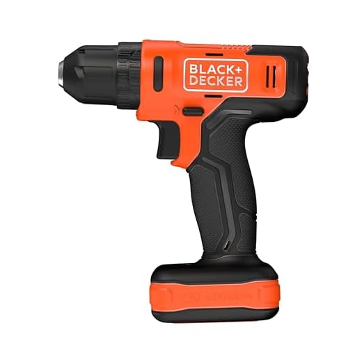 BLACK+DECKER Parafusadeira e Furadeira de Impacto 10mm 12V BCD712VHD com 17 Acessórios